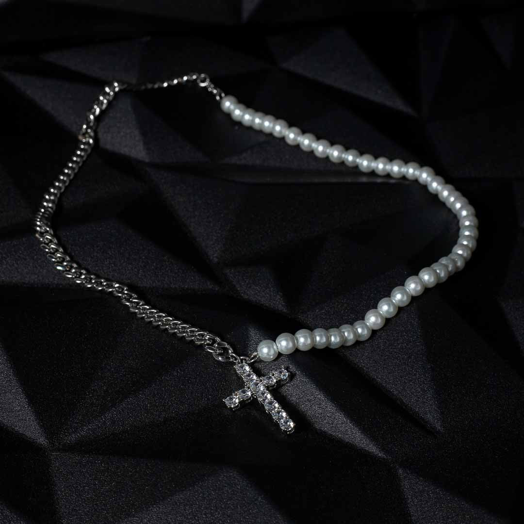 Pearls Cuban Cross